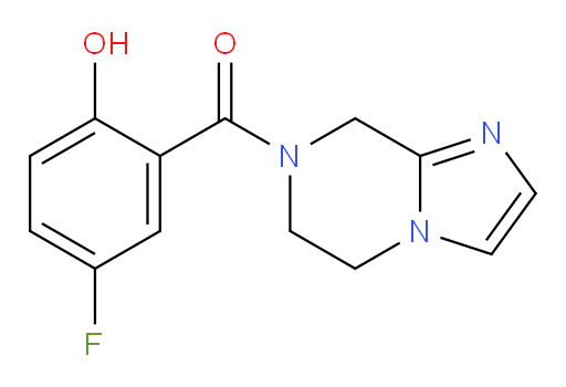 (5,6-dihydroimidazo[1,2-a]pyrazin-7(8H)-yl)(5-fluoro-2-hydroxyphenyl)methanone