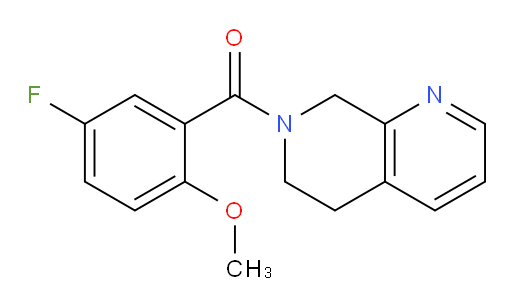 (5,6-dihydro-1,7-naphthyridin-7(8H)-yl)(5-fluoro-2-methoxyphenyl)methanone