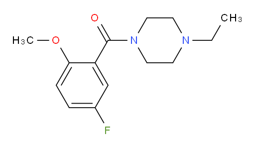(4-ethylpiperazin-1-yl)(5-fluoro-2-methoxyphenyl)methanone