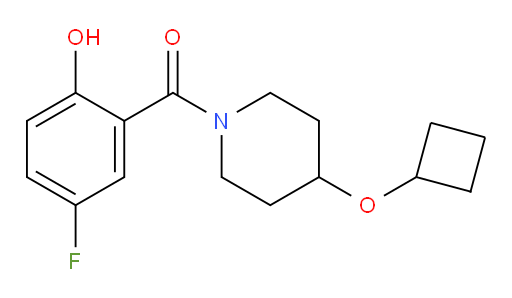 (4-cyclobutoxypiperidin-1-yl)(5-fluoro-2-hydroxyphenyl)methanone