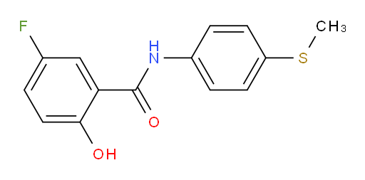 5-fluoro-2-hydroxy-N-(4-(methylthio)phenyl)benzamide