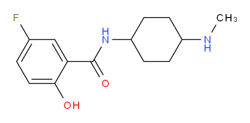 5-fluoro-2-hydroxy-N-(4-(methylamino)cyclohexyl)benzamide