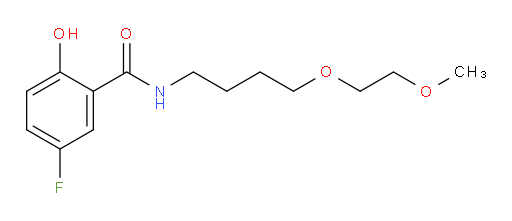 5-fluoro-2-hydroxy-N-(4-(2-methoxyethoxy)butyl)benzamide
