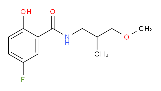5-fluoro-2-hydroxy-N-(3-methoxy-2-methylpropyl)benzamide