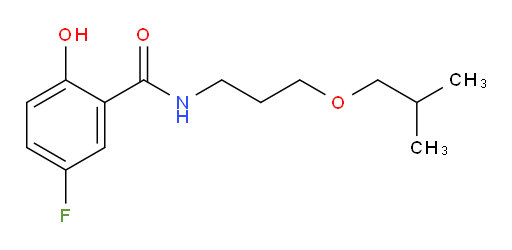 5-fluoro-2-hydroxy-N-(3-isobutoxypropyl)benzamide