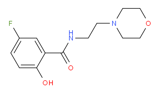 5-fluoro-2-hydroxy-N-(2-morpholinoethyl)benzamide