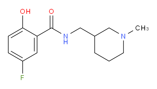 5-fluoro-2-hydroxy-N-((1-methylpiperidin-3-yl)methyl)benzamide
