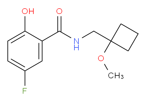 5-fluoro-2-hydroxy-N-((1-methoxycyclobutyl)methyl)benzamide