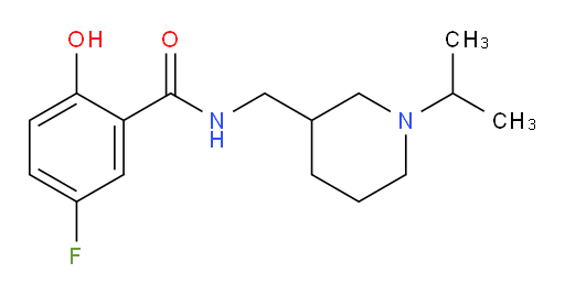 5-fluoro-2-hydroxy-N-((1-isopropylpiperidin-3-yl)methyl)benzamide