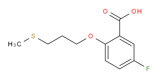 5-fluoro-2-(3-(methylthio)propoxy)benzoic acid