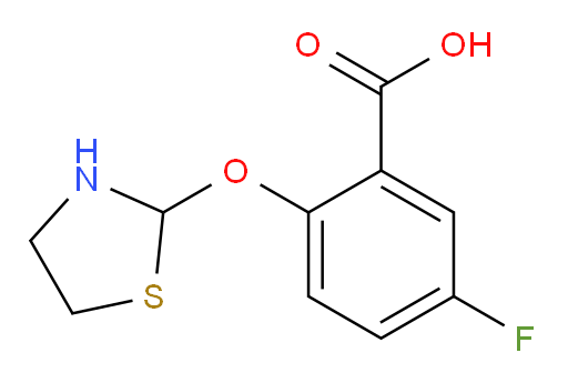 5-fluoro-2-(thiazolidin-2-yloxy)benzoic acid