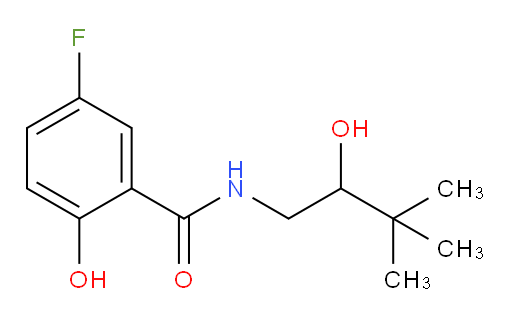 5-fluoro-2-hydroxy-N-(2-hydroxy-3,3-dimethylbutyl)benzamide