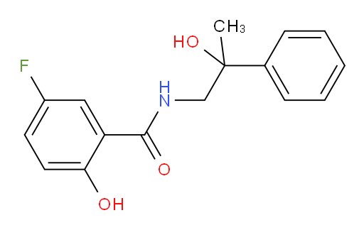 5-fluoro-2-hydroxy-N-(2-hydroxy-2-phenylpropyl)benzamide