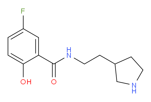 5-fluoro-2-hydroxy-N-(2-(pyrrolidin-3-yl)ethyl)benzamide