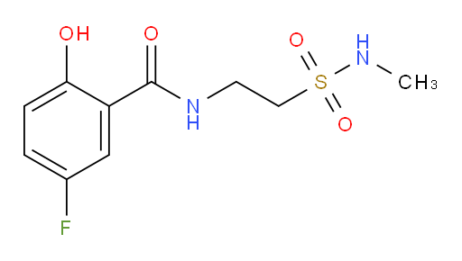 5-fluoro-2-hydroxy-N-(2-(N-methylsulfamoyl)ethyl)benzamide