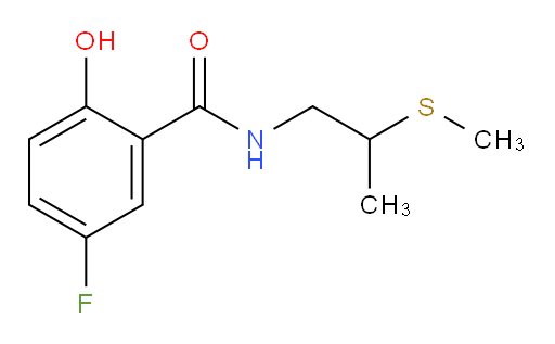 5-fluoro-2-hydroxy-N-(2-(methylthio)propyl)benzamide