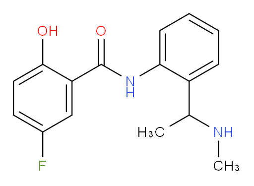 5-fluoro-2-hydroxy-N-(2-(1-(methylamino)ethyl)phenyl)benzamide