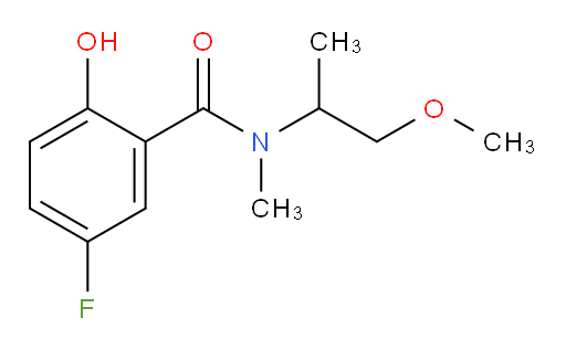 5-fluoro-2-hydroxy-N-(1-methoxypropan-2-yl)-N-methylbenzamide