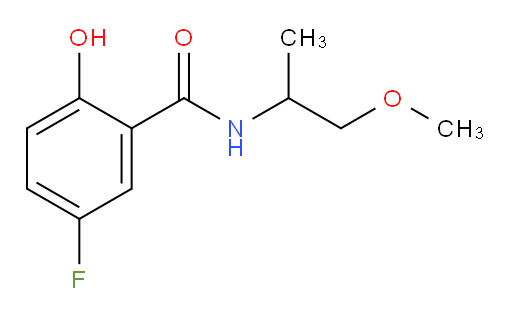 5-fluoro-2-hydroxy-N-(1-methoxypropan-2-yl)benzamide