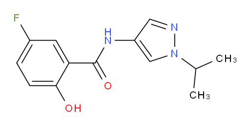5-fluoro-2-hydroxy-N-(1-isopropyl-1H-pyrazol-4-yl)benzamide