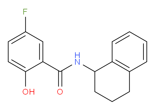 5-fluoro-2-hydroxy-N-(1,2,3,4-tetrahydronaphthalen-1-yl)benzamide