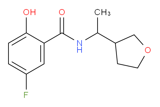 5-fluoro-2-hydroxy-N-(1-(tetrahydrofuran-3-yl)ethyl)benzamide