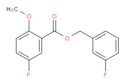 3-fluorobenzyl 5-fluoro-2-methoxybenzoate