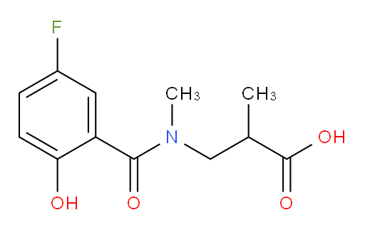 3-(5-fluoro-2-hydroxy-N-methylbenzamido)-2-methylpropanoic acid