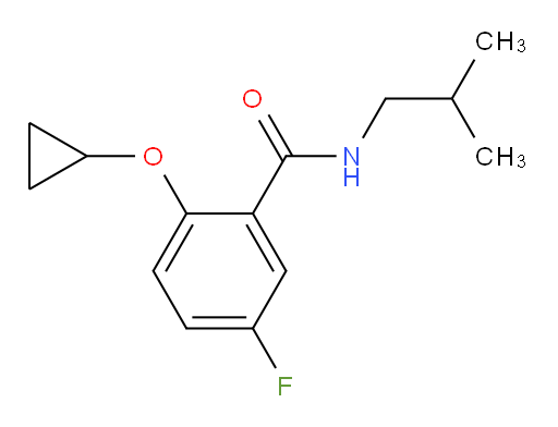 2-cyclopropoxy-5-fluoro-N-isobutylbenzamide