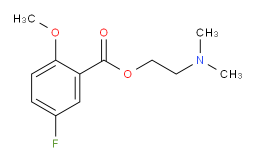 2-(dimethylamino)ethyl 5-fluoro-2-methoxybenzoate