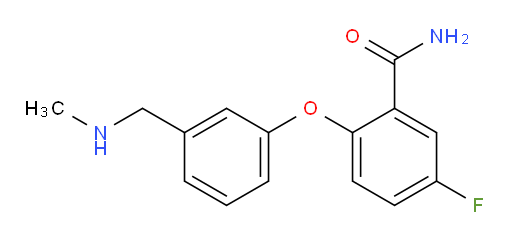 5-fluoro-2-(3-((methylamino)methyl)phenoxy)benzamide