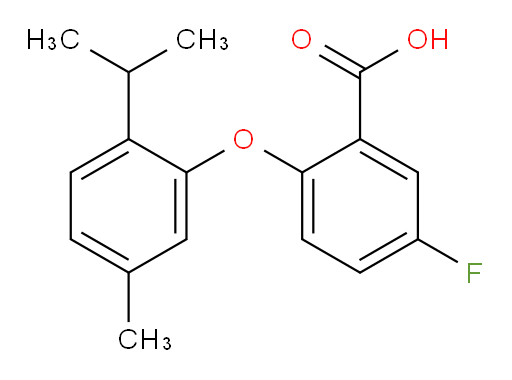 5-fluoro-2-(2-isopropyl-5-methylphenoxy)benzoic acid