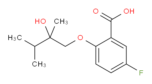 5-fluoro-2-(2-hydroxy-2,3-dimethylbutoxy)benzoic acid