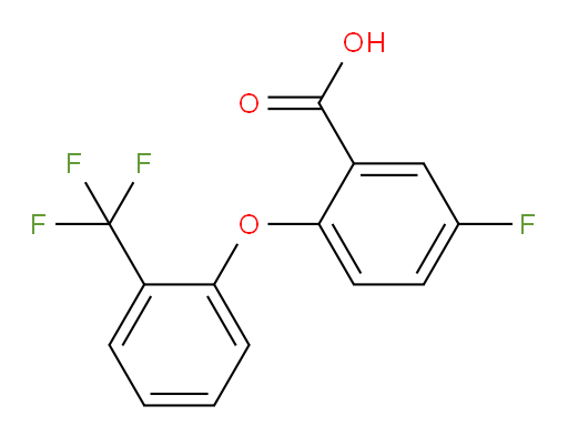 5-fluoro-2-(2-(trifluoromethyl)phenoxy)benzoic acid