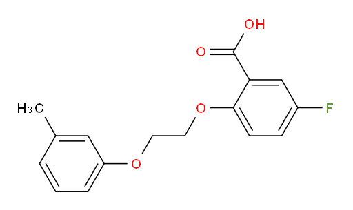 5-fluoro-2-(2-(m-tolyloxy)ethoxy)benzoic acid