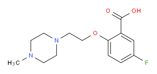 5-fluoro-2-(2-(4-methylpiperazin-1-yl)ethoxy)benzoic acid