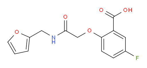 5-fluoro-2-(2-((furan-2-ylmethyl)amino)-2-oxoethoxy)benzoic acid