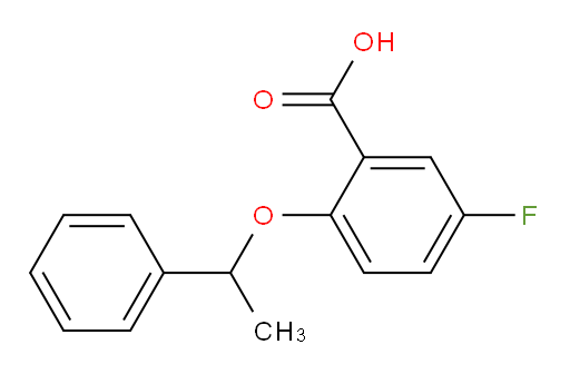 5-fluoro-2-(1-phenylethoxy)benzoic acid