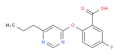 5-fluoro-2-((6-propylpyrimidin-4-yl)oxy)benzoic acid