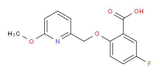 5-fluoro-2-((6-methoxypyridin-2-yl)methoxy)benzoic acid