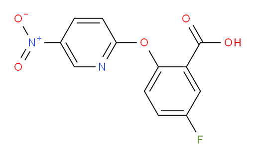 5-fluoro-2-((5-nitropyridin-2-yl)oxy)benzoic acid