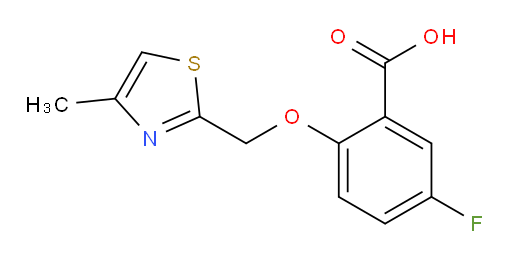 5-fluoro-2-((4-methylthiazol-2-yl)methoxy)benzoic acid