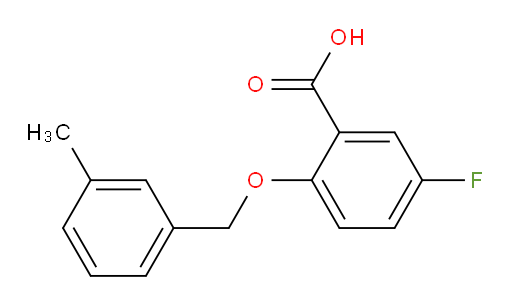 5-fluoro-2-((3-methylbenzyl)oxy)benzoic acid