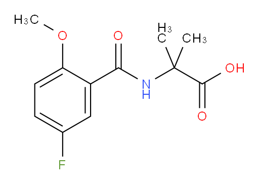 2-(5-fluoro-2-methoxybenzamido)-2-methylpropanoic acid
