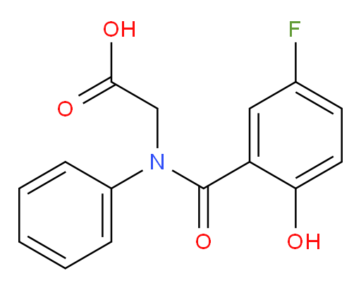 2-(5-fluoro-2-hydroxy-N-phenylbenzamido)acetic acid