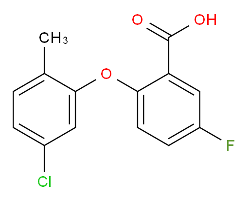 2-(5-chloro-2-methylphenoxy)-5-fluorobenzoic acid
