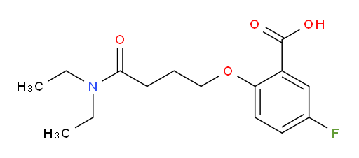 2-(4-(diethylamino)-4-oxobutoxy)-5-fluorobenzoic acid