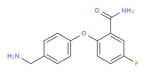 2-(4-(aminomethyl)phenoxy)-5-fluorobenzamide