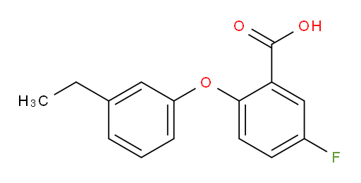 2-(3-ethylphenoxy)-5-fluorobenzoic acid
