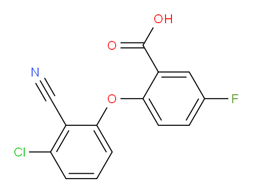 2-(3-chloro-2-cyanophenoxy)-5-fluorobenzoic acid